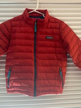 Patagonia Kids Red Quilted Puffer Jacket